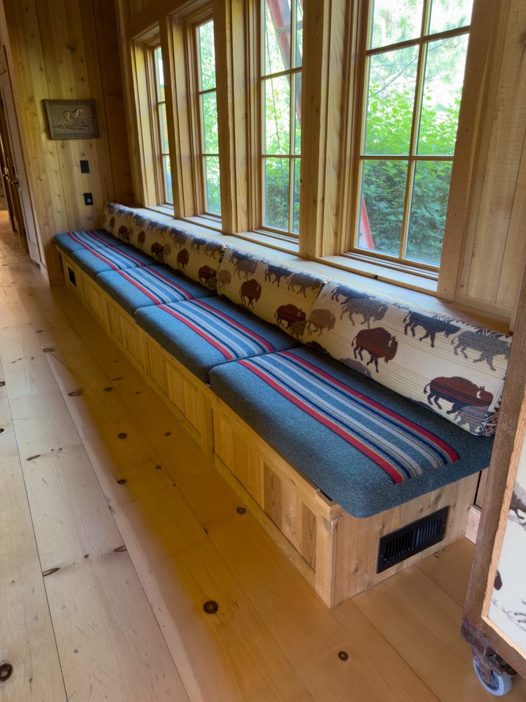 Lodge Hall Pendleton Style Bench Fabric